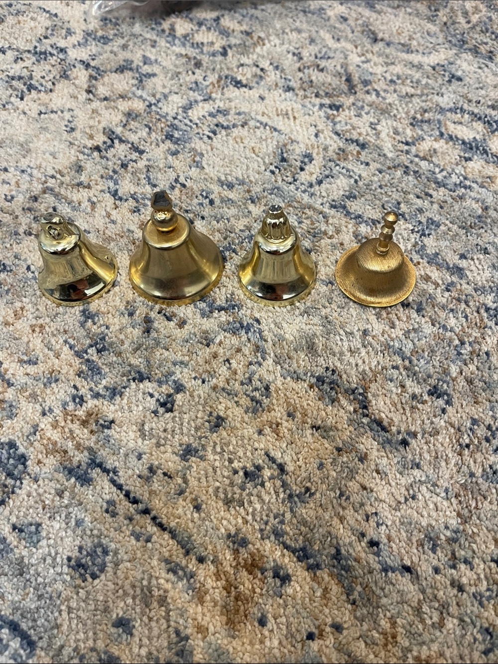 Brass Hand Bell Set - Classic Gold Finish